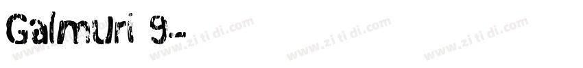 Galmuri 9字体转换